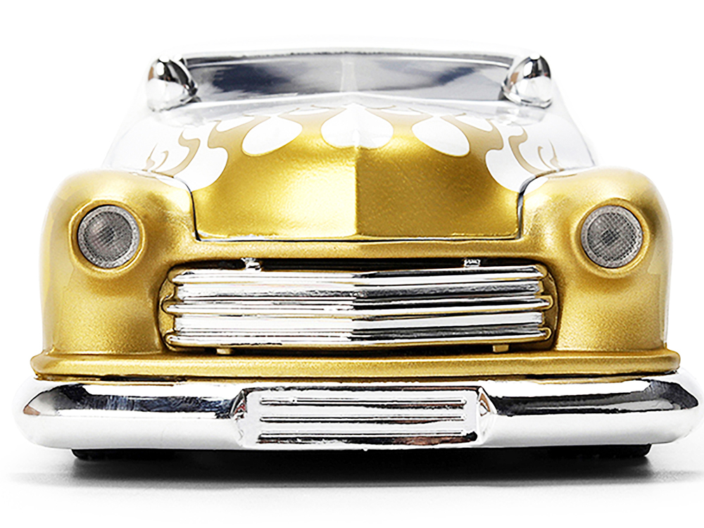 1951 Mercury Coupe White with Gold Flames 