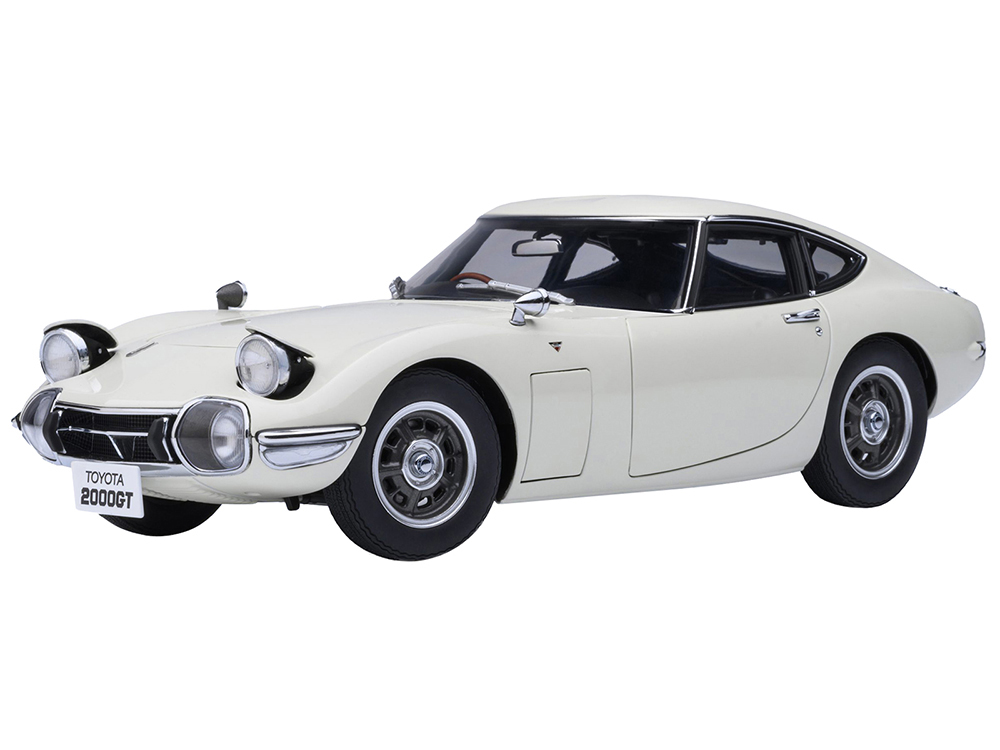 1967 Toyota 2000GT RHD (Right Hand Drive) White 1/18 Model Car by