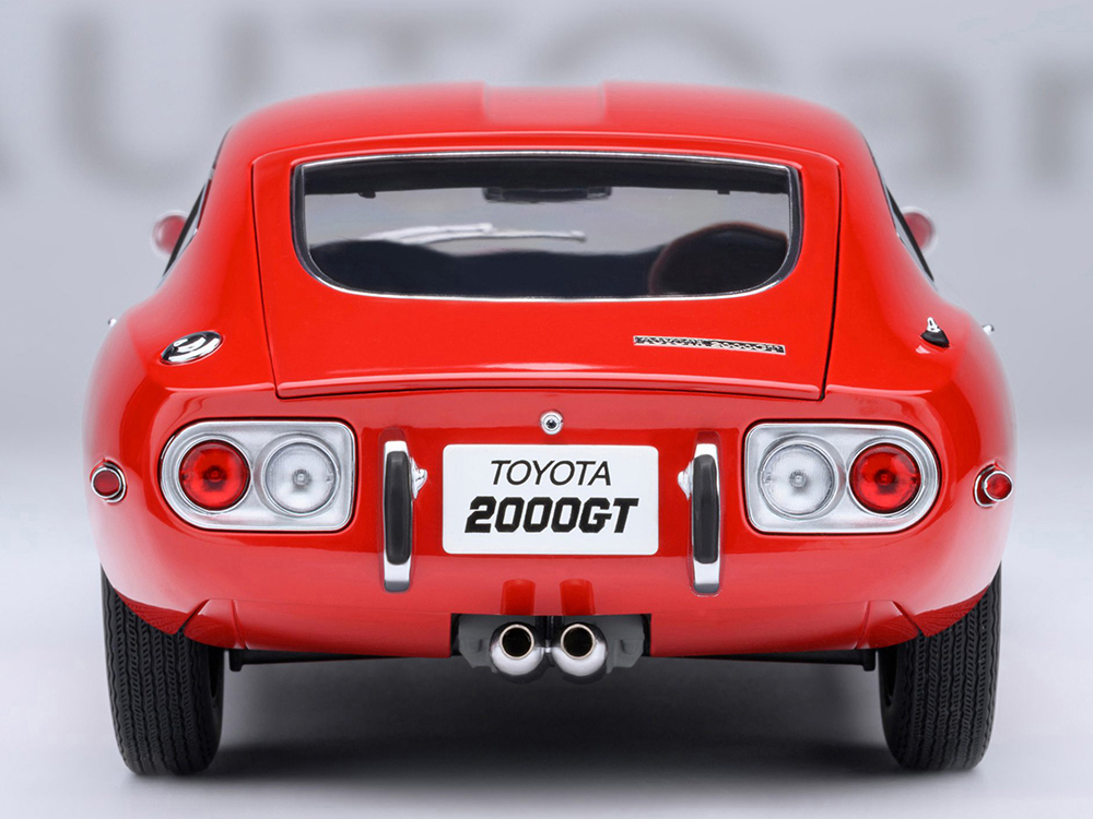 1967 Toyota 2000GT RHD (Right Hand Drive) Red 1/18 Model Car by