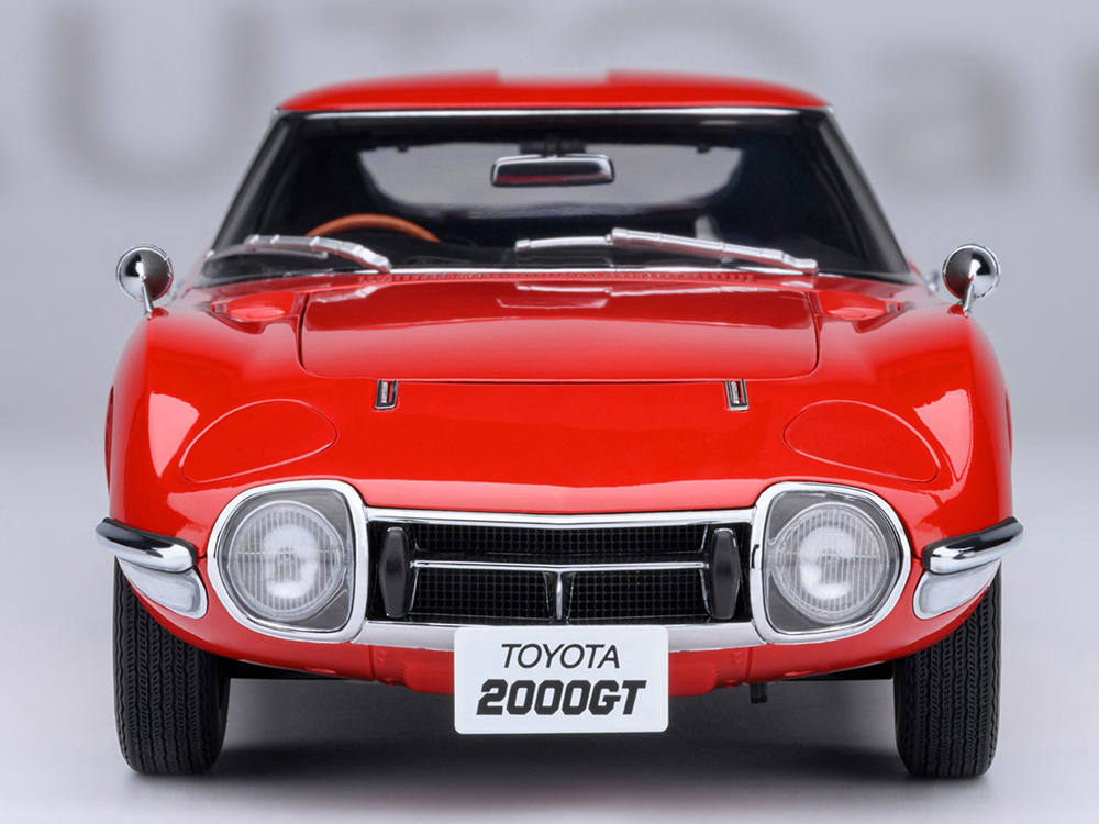 1967 Toyota 2000GT RHD (Right Hand Drive) Red 1/18 Model Car by
