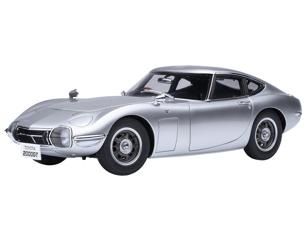 1967 Toyota 2000GT RHD (Right Hand Drive) Silver Metallic 1/18