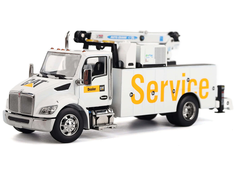 Kenworth T380 Auto-Crane Titan 85 Truck with Miller EnPak White