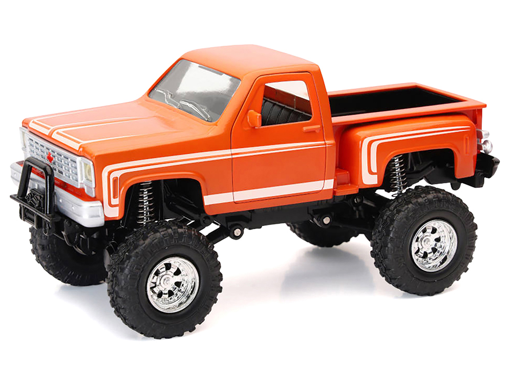 Chevrolet Sport Step Side Pickup Truck Orange with White Graphics