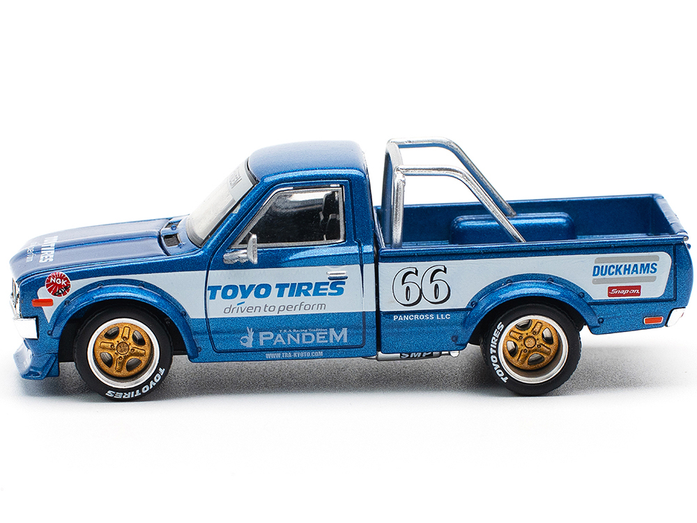 Datsun Pandem 620 Pickup Truck #66 Blue Metallic with White