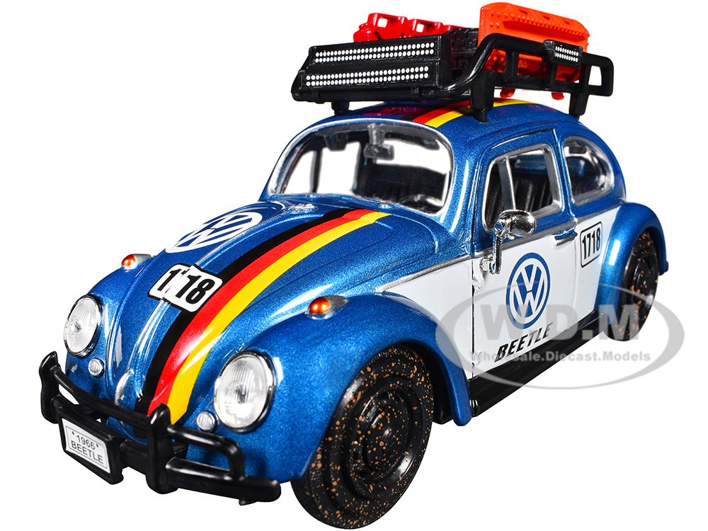 1966 Volkswagen Beetle Off Road #1718 Blue Metallic and White with