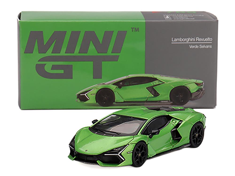 Lamborghini Revuelto グリーン ミニカー Lamborghini Revuelto Verde Selvans Green Metallic Limited Edition