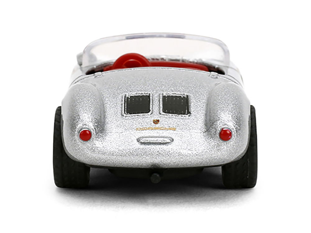 1955 Porsche 550 Spyder Silver Metallic with Red Interior