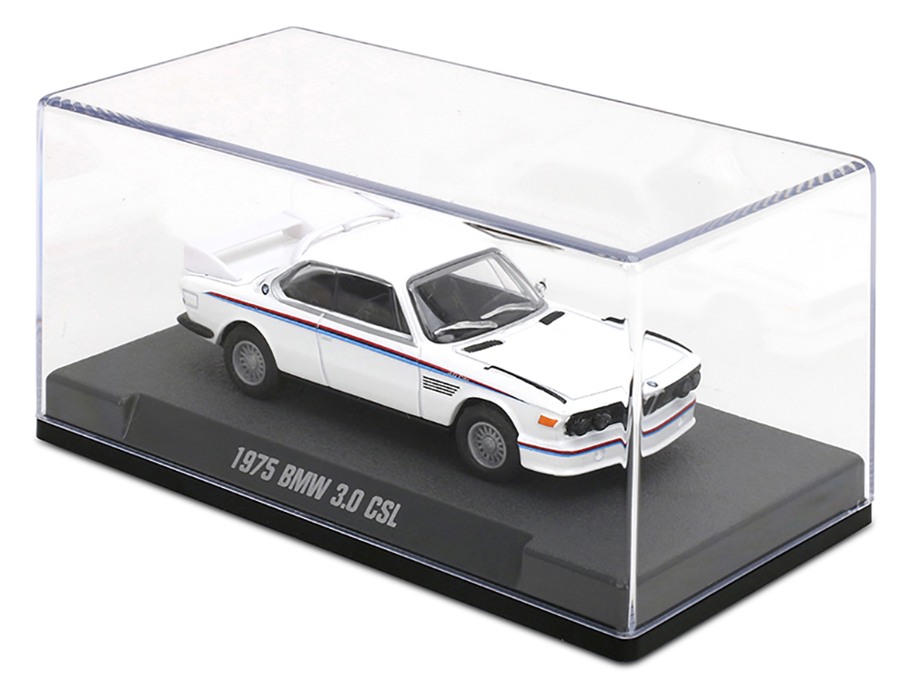 1975 BMW 3.0 CSL White with Red and Blue Stripes 