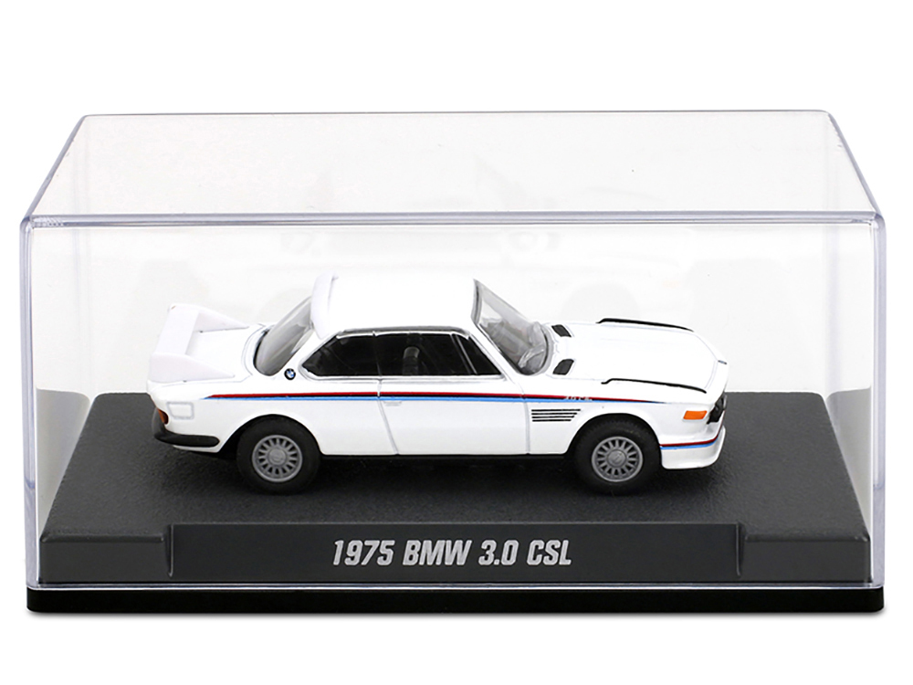 1975 BMW 3.0 CSL White with Red and Blue Stripes 