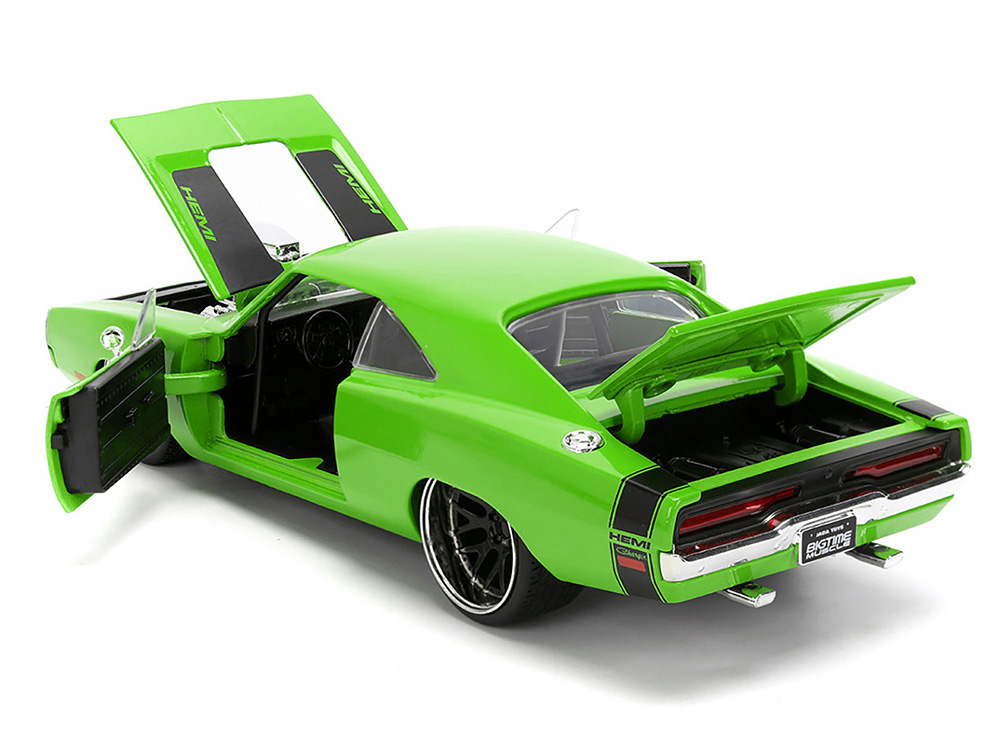 1970 Dodge Charger R/T Bright Green with Black Tail Stripe