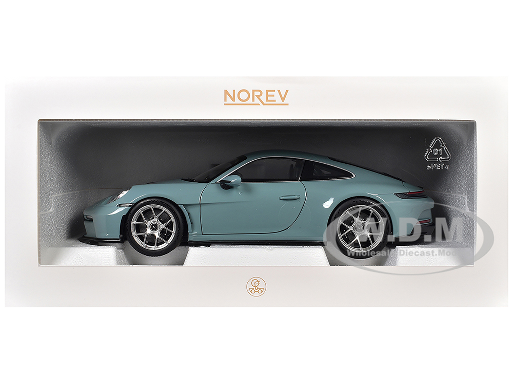 2023 Porsche 911 S/T Meissen Blue 1/18 Diecast Model Car by Norev