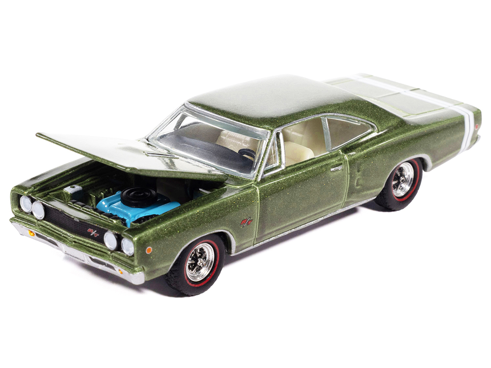 1968 Dodge Coronet R/T Medium Green Metallic with White Interior