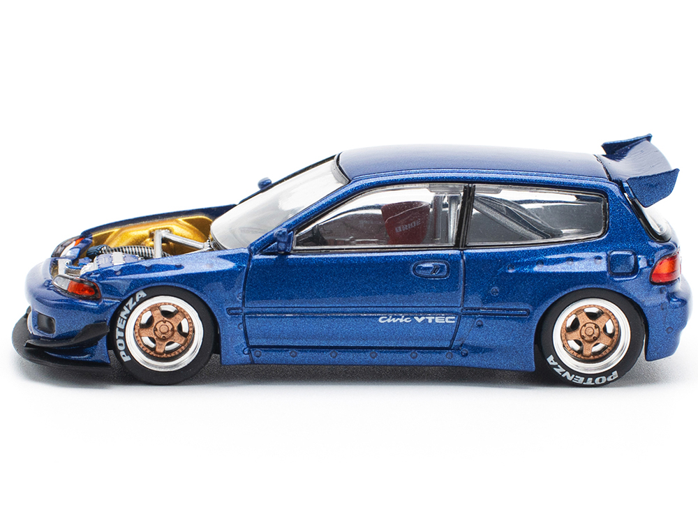 Pandem Civic EG6 VTEC RHD (Right Hand Drive) Blue Metallic with No