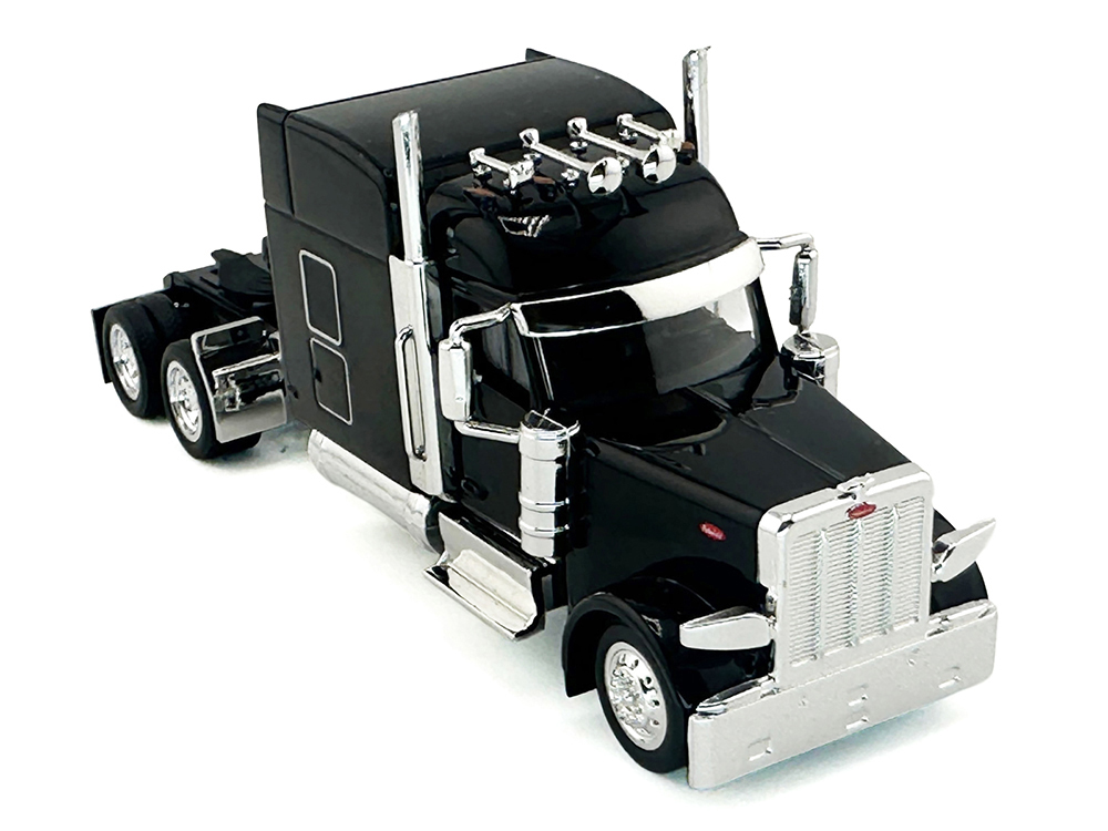 Peterbilt 589 with Stand Up Sleeper Cab Black 1/87 (HO) Plastic