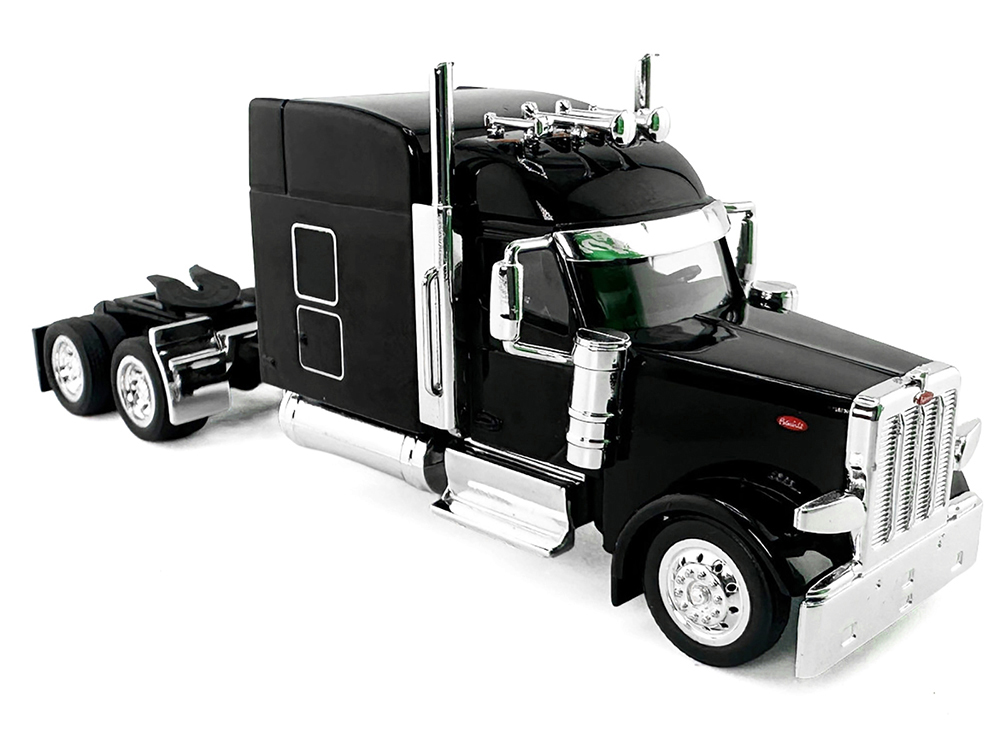 Peterbilt 589 with Stand Up Sleeper Cab Black 1/87 (HO) Plastic