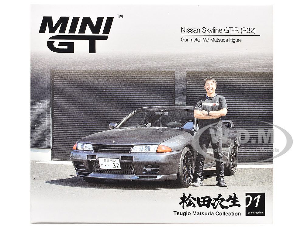 ミニッツ　ボディ SKYLINE GT-R R32 ガンメタリック Nissan Skyline GT-R (R32) RHD (Right Hand Drive) Gunmetal Gray