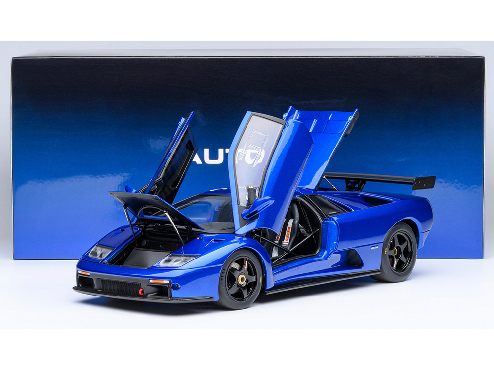 Lamborghini Diablo GTR Monterey Blue Metallic 1/18 Model Car by