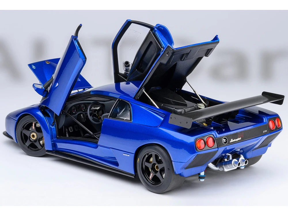 Lamborghini Diablo GTR Monterey Blue Metallic 1/18 Model Car by