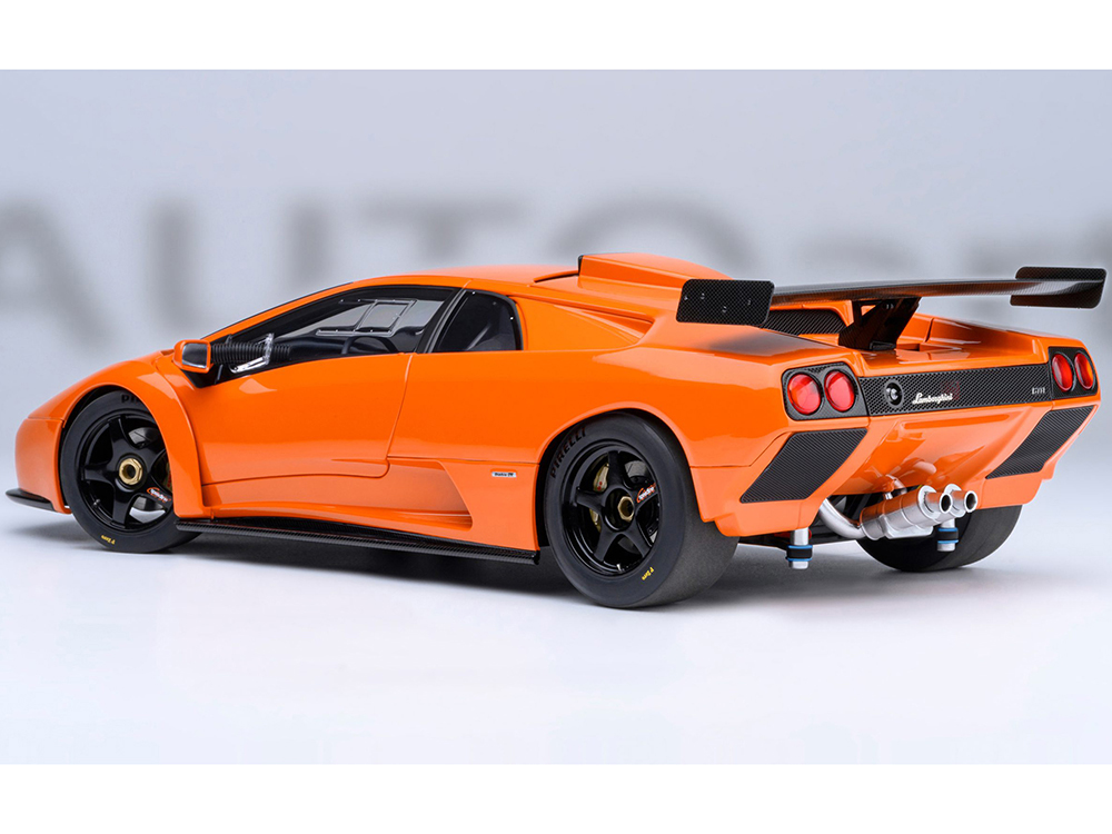 Lamborghini Diablo GTR Arancio Ishtar Orange 1/18 Model Car by Autoart