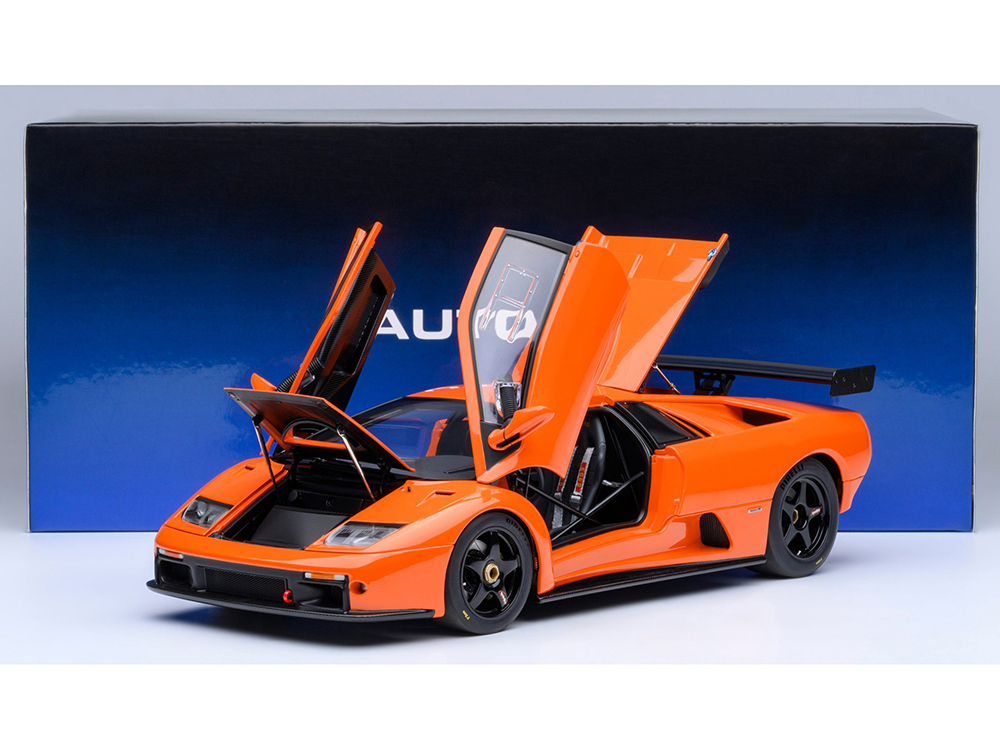 Lamborghini Diablo GTR Arancio Ishtar Orange 1/18 Model Car by Autoart