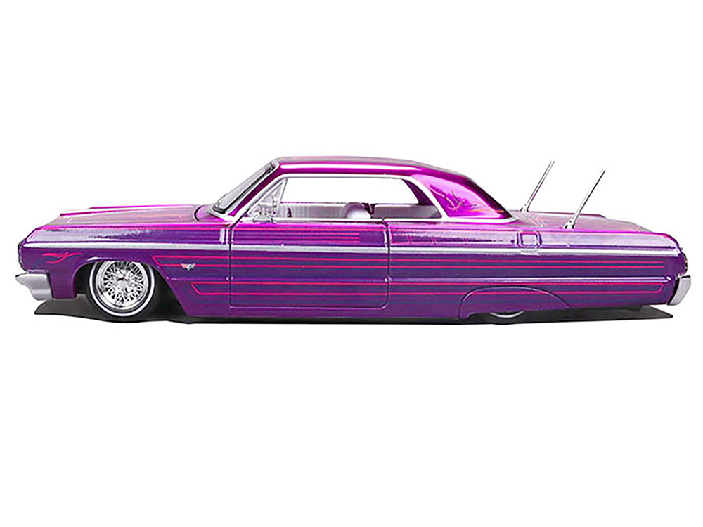 1964 Chevrolet Impala SS Lowrider Candy Purple with Graphics and