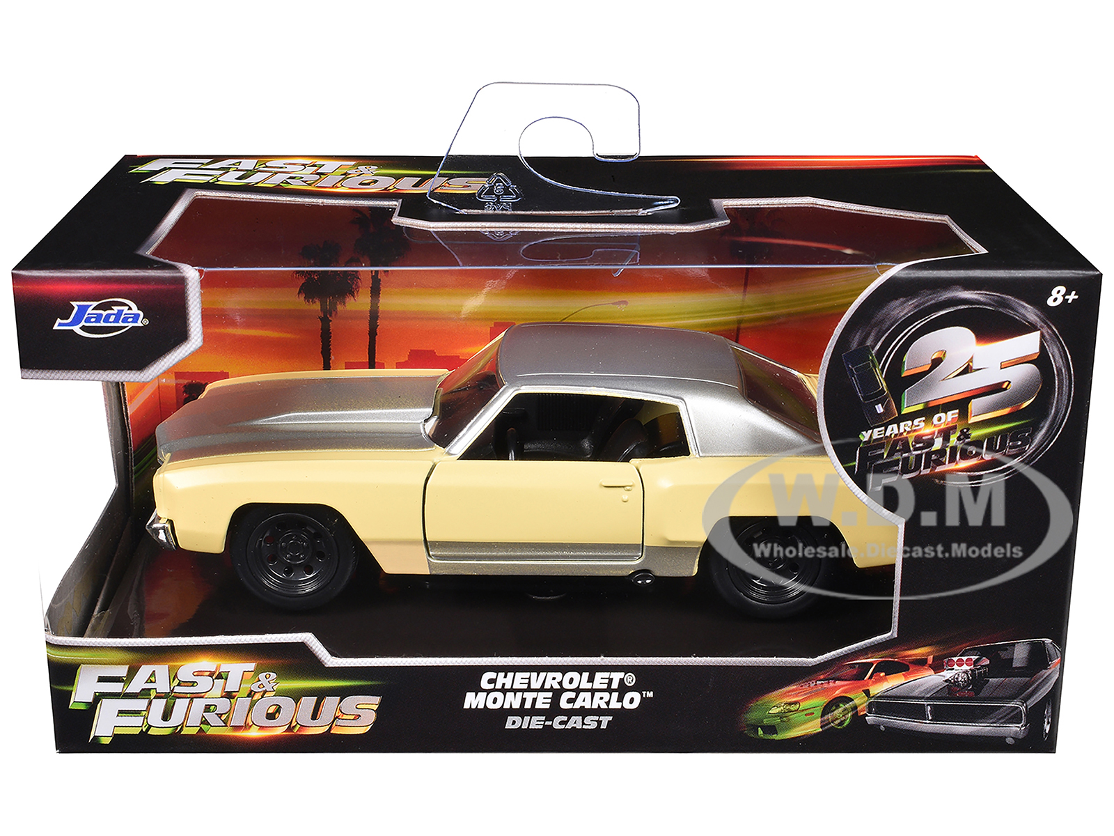 Chevrolet Monte Carlo Cream with Silver Hood and Top 