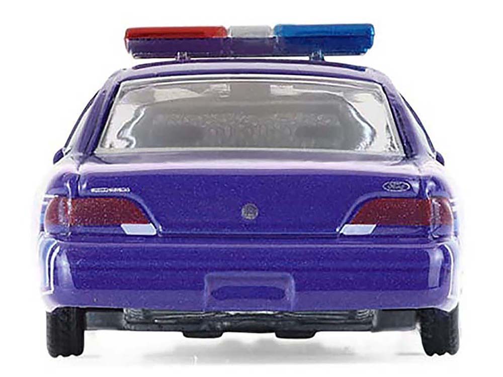 1992 Ford Crown Victoria Lowrider Blue with Graphics and Lightbar
