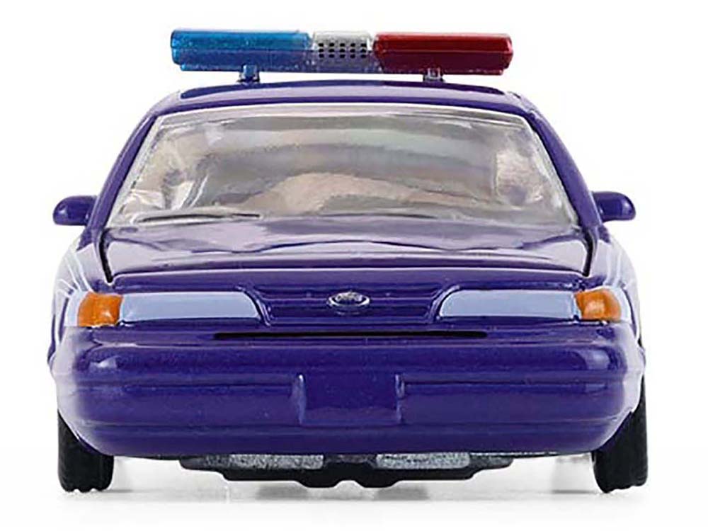 1992 Ford Crown Victoria Lowrider Blue with Graphics and Lightbar