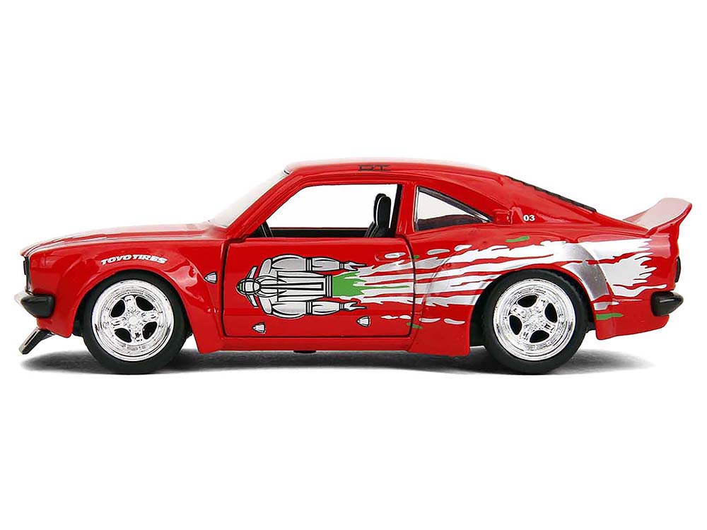 1974 Mazda RX-3 Red with Graphics 