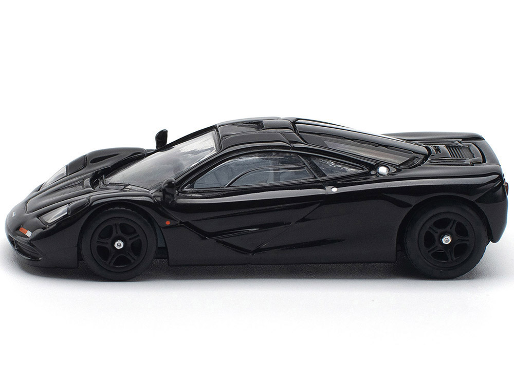 McLaren F1 Jet Black 1/64 Diecast Model Car by Pop Race