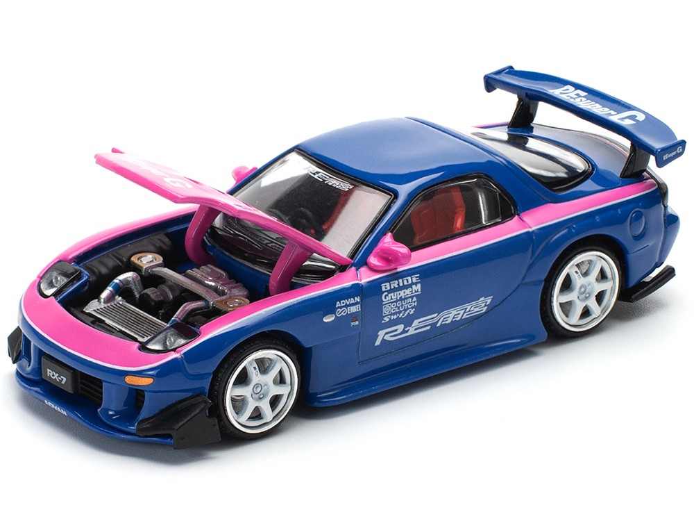 Mazda RX-7 RE-Amemiya Widebody RHD (Right Hand Drive) Blue with