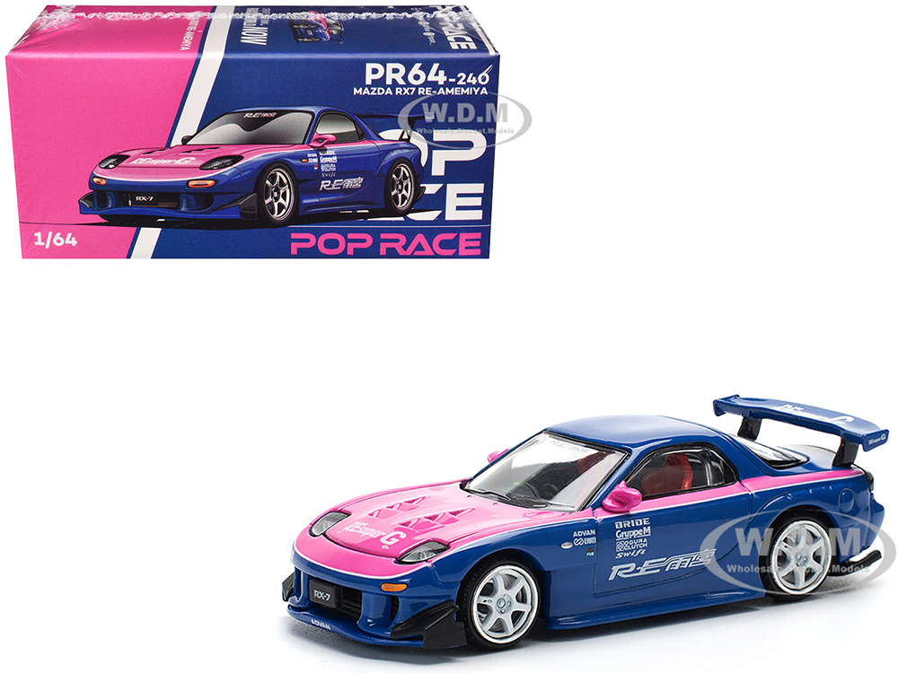 Mazda RX-7 RE-Amemiya Widebody RHD (Right Hand Drive) Blue with