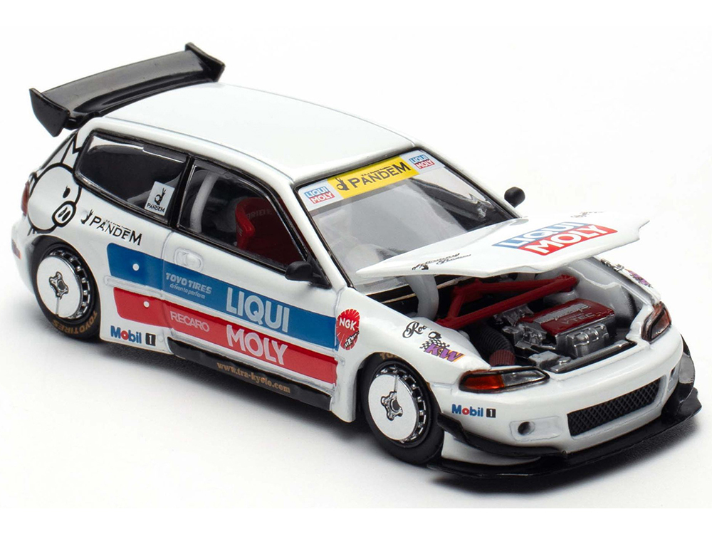Pandem Civic EG6 RHD (Right Hand Drive) White with Stripes and