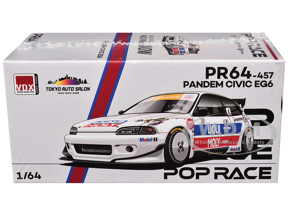 Pandem Civic EG6 RHD (Right Hand Drive) White with Stripes and