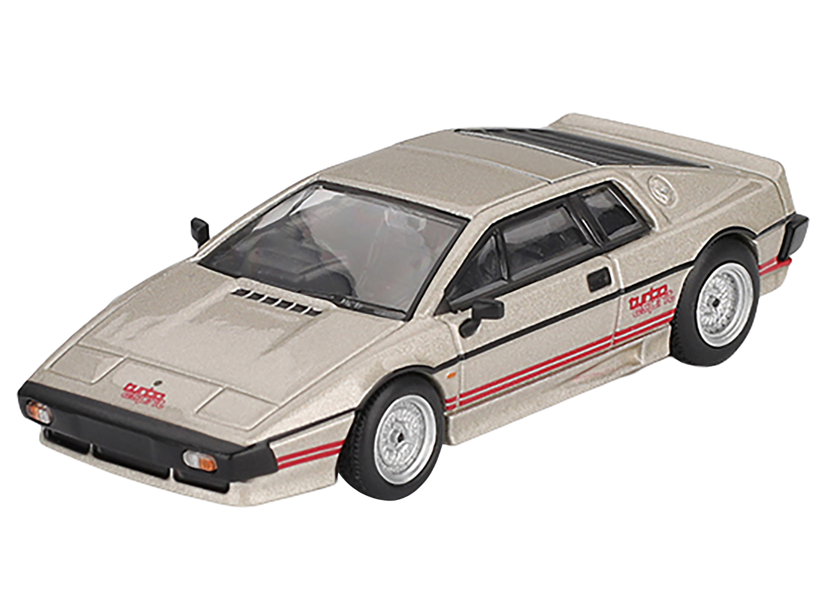 Lotus Esprit Turbo Silver Metallic with Red Stripes Limited