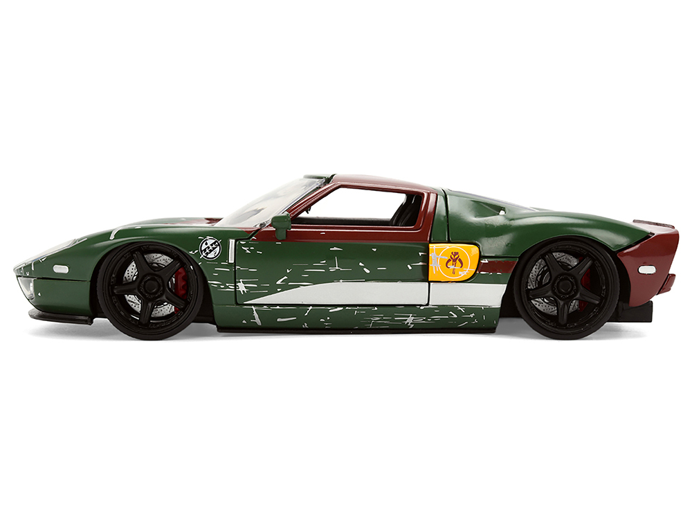 2005 Ford GT Green (Weathered) with Graphics and Boba Fett Figure