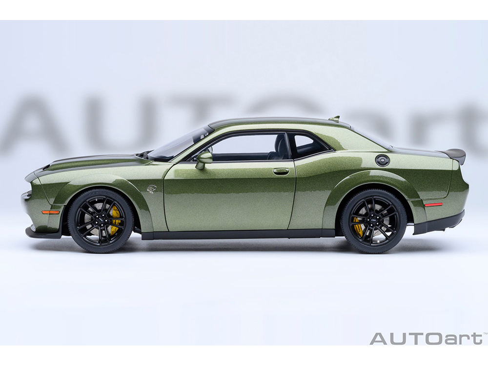 2022 Dodge Challenger SRT Jailbreak F8 Green with Carbon Stripes 1
