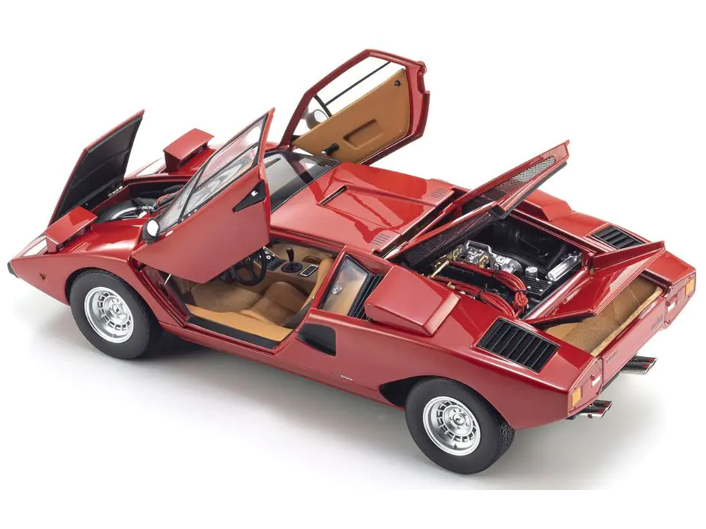 Lamborghini Countach LP 400 Red 1/18 Diecast Model Car by Kyosho