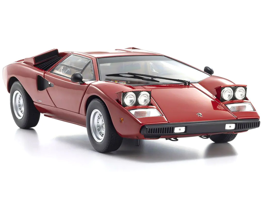 Lamborghini Countach LP 400 Red 1/18 Diecast Model Car by Kyosho