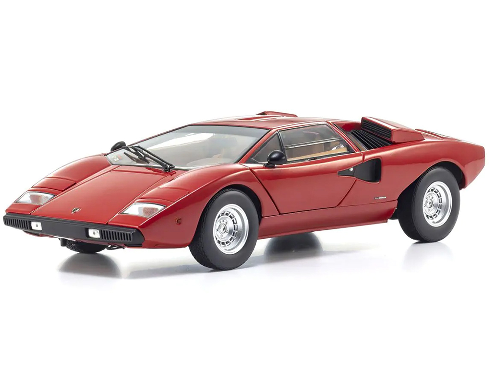 Lamborghini Countach LP 400 Red 1/18 Diecast Model Car by Kyosho