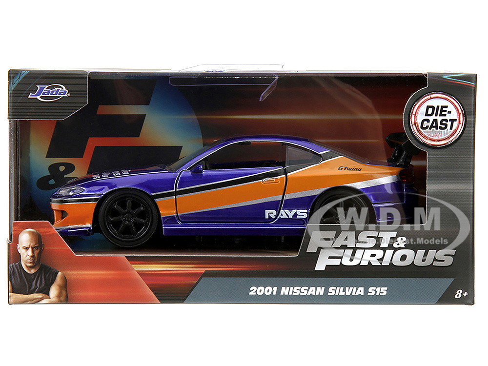 2001 ニッサンシルビア S15 ワイルドスピードX3 TOKYO DRIFT 2001 Nissan Silvia S15 RHD (Right Hand Drive) Blue Metallic with