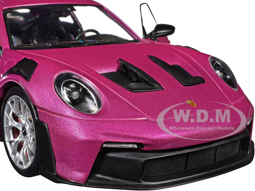 Porsche 911 GT3 RS Red Violet Metallic with White Stripes 