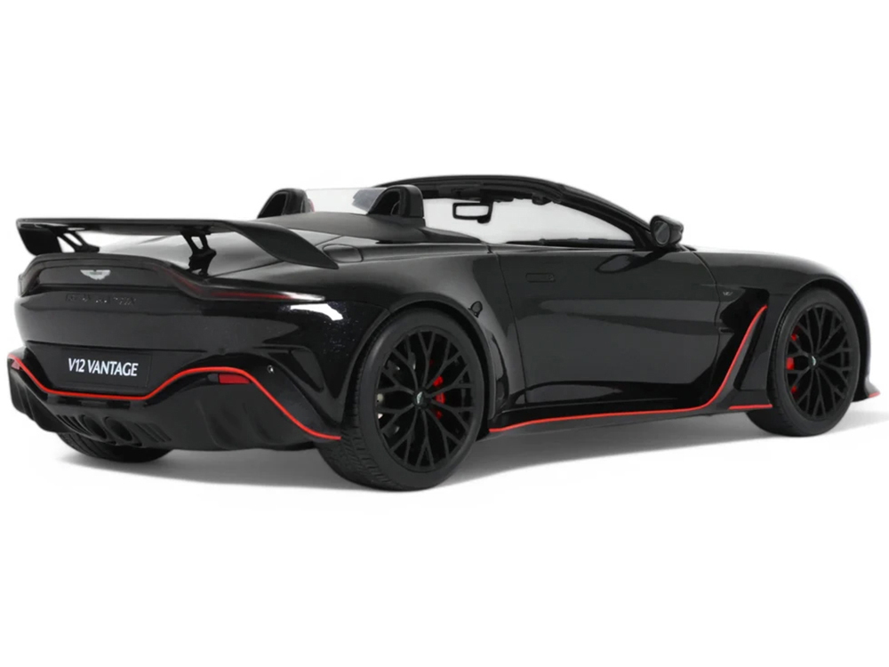 2023 Aston Martin V12 Vantage Roadster Onyx Black 1/18 Model Car