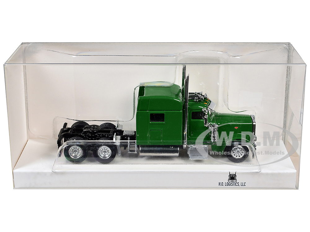 Peterbilt 389 Truck Tractor with Sleeper Cab Green 1/87 (HO