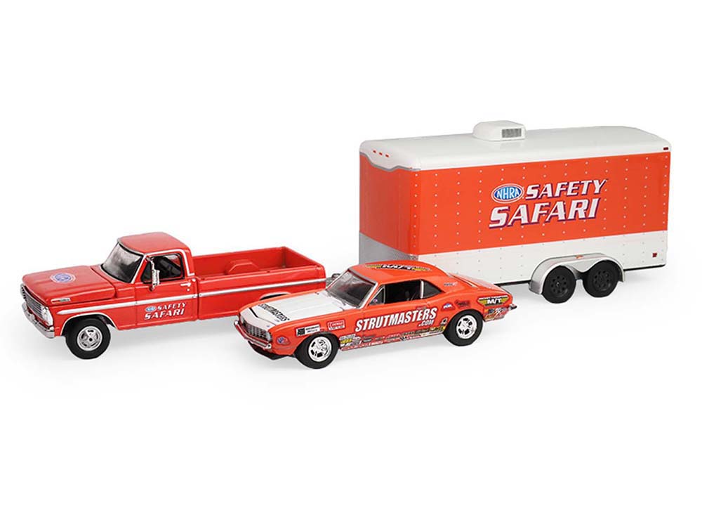 グリーンライト　1969 フォード F-250 & シボレー カマロ Z/28 1969 Ford F-250 Pickup Truck Red and 1969 Chevrolet Camaro Z28