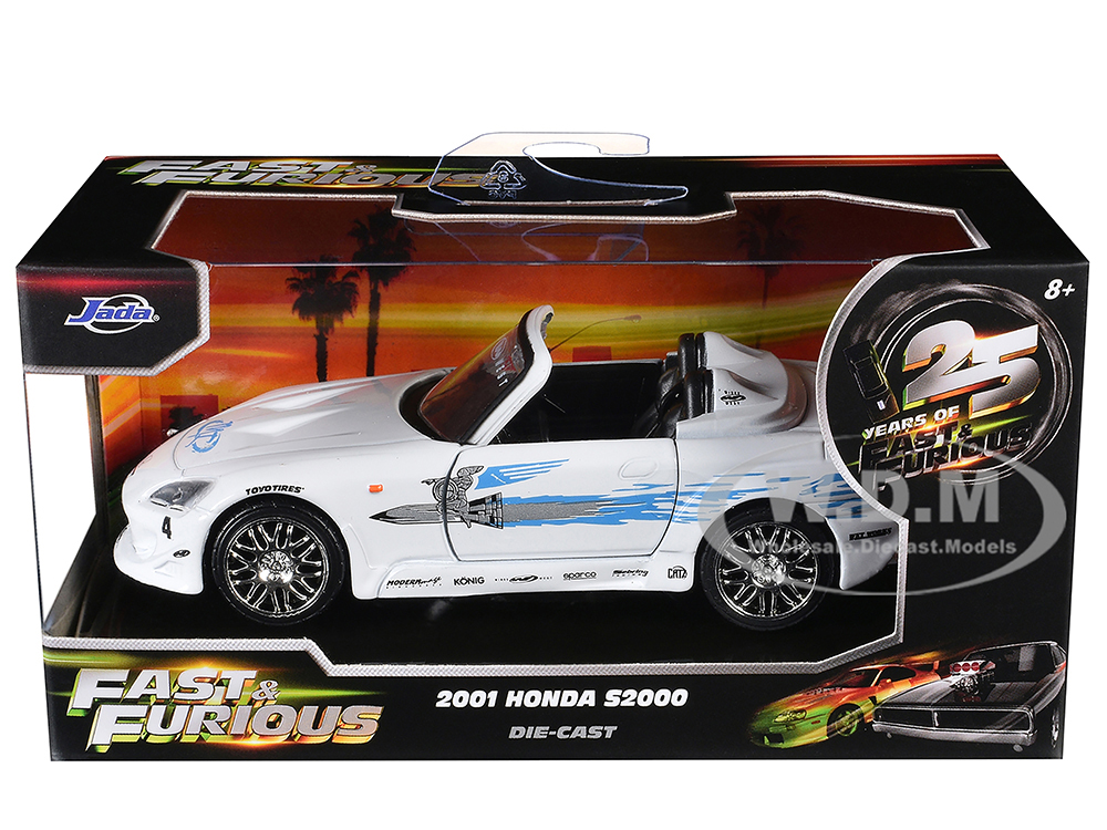 2001 Honda S2000 Convertible White with Graphics 