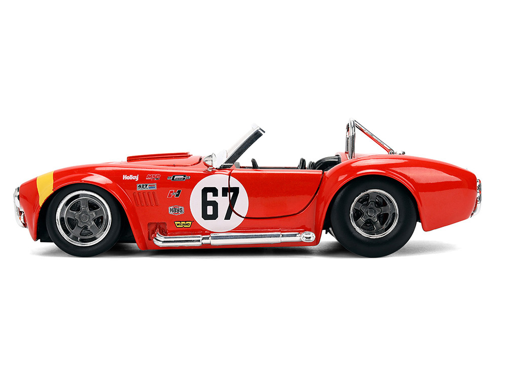 1965 Shelby Cobra 427 S/C #67 Red with Yellow Stripe 