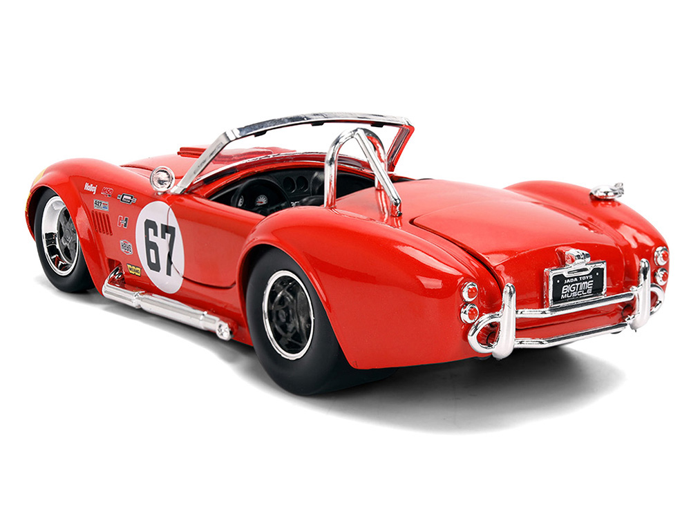 1965 Shelby Cobra 427 S/C #67 Red with Yellow Stripe 