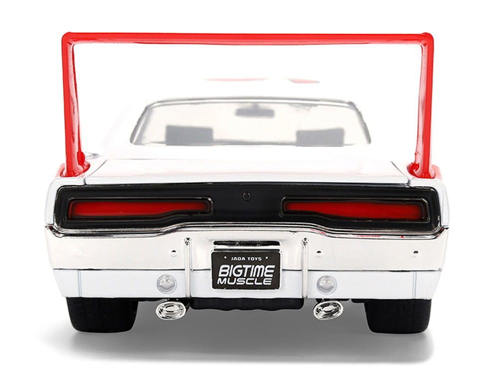 1969 Dodge Charger Daytona #25 White with Red Stripes 