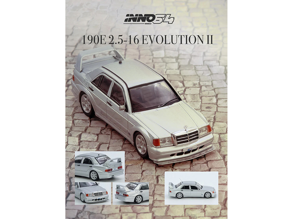 Mercedes-Benz 190E 2.5-16 Evolution II Silver Metallic 1/64